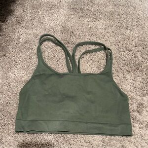 Zelle Green Sports Bra